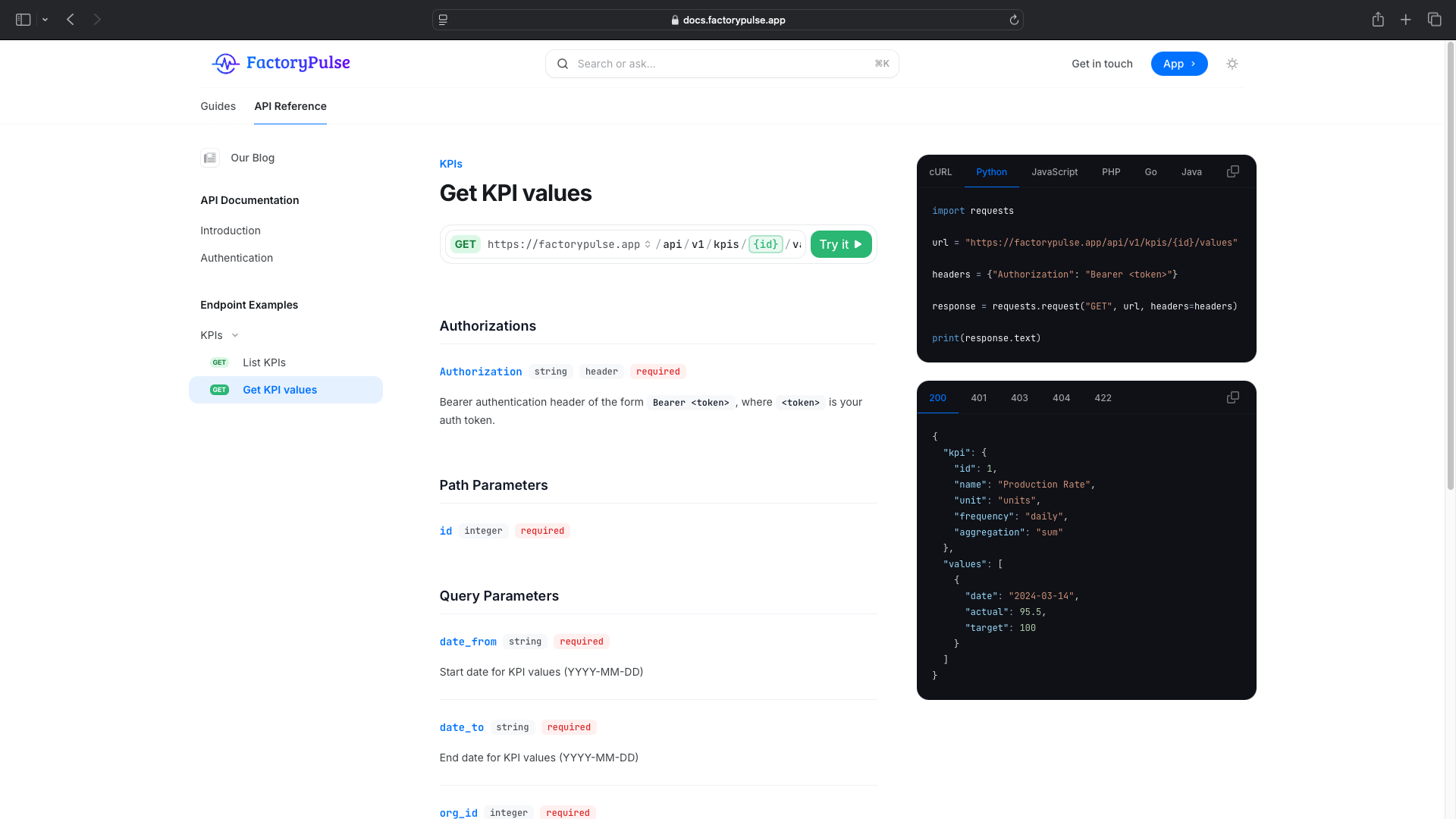 Integrations screenshot